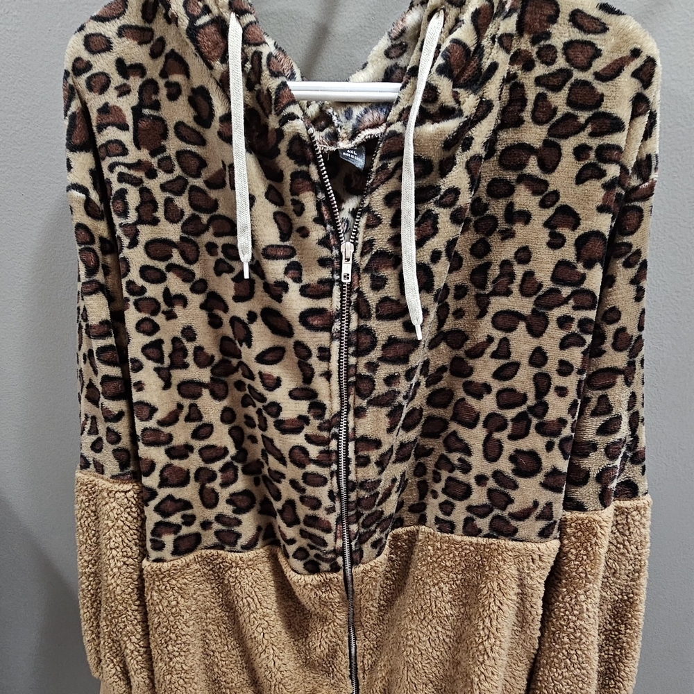 Shein leopard hoodie